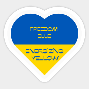 With Ukraine in my heart Sticker